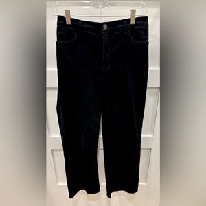Not Your Daughter’s Jeans (NYDJ) Black Straight Leg with Black Sequins Size 8P